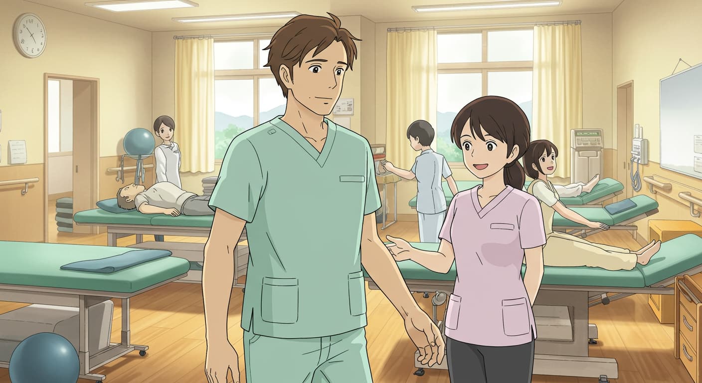 理学療法士 先生ごっこ